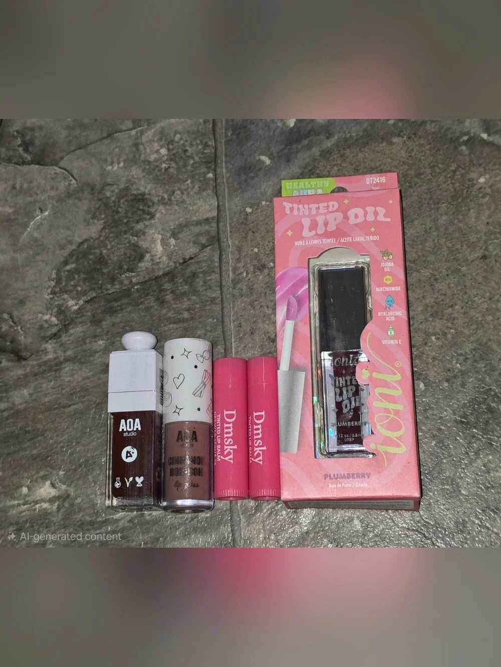 Lip Bundle- Tinted Lip Balms, Tinted Lip Oil & Tinted Lip Gloss Bundle BNIB